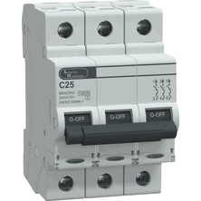 Lauritz Knudsen, BB30250C-25A,10kA,C, 3P MCB, Otomatik sigorta