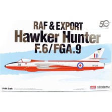 Academy 12312 1/48 Ölçek, RAF & Export Hawker Hunter F.6/FGA.9 Savaş Uçağı, Plastik Model Kiti