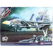 Academy 12563 1/72 Ölçek, Usn F-14A (VF-143 Pukin Dogs) Savaş Uçağı, Plastik Model Kiti