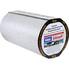 Bitüself Alüminyum Kaplı Su Yalıtım Bantı 10 mt x 30 cm Çok Amaçlı Kendinden Yapışkanlı Kullanım