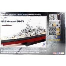 Occre 16002 1/200 Ölçek, Uss Missouri Bb-63 Model, 136 Cm. Amerikan Savaş Gemisi Ahşap Model Kiti