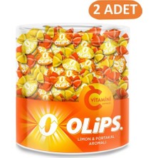 Olips Limon&Portakal Aromalı C Vitaminli Şeker 462 gr Kavanoz - 2 'li Paket