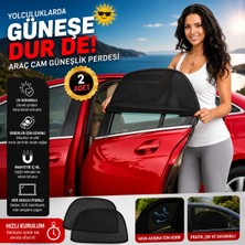 TUMKE 2 Adet Araba Yan Cam Güneşlik Perde Araç Arka Cam Perdesi