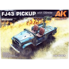Ak 35002 1/35 Ölçek, FJ43 Kamyonet (Dshk Uçaksavarlı), Askeri Araç Plastik Model Kiti