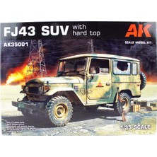 Ak 35001 1/35 Ölçek, FJ43 Hardtop Cip (Suv), Askeri Araç Plastik Model Kiti