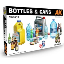 Ak 35018 1/35 Ölçek, Muhtelif Şişe ve Kutular, Plastik Model Kiti