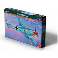 Mistercraft C108 1/72 Ölçek, BF-109G-5R6 (Roten Jager) Savaş Uçağı, Plastik Model Kiti