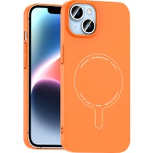 Roketcim iPhone 14 Kılıf M-Safe Şarj Özellikli Kamera Korumalı Elio Sert Pc Kapak