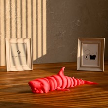Köpekbalıko Minyatür Eklemli Köpekbalığı Figürü | 3D Baskı Masaüstü ve Ofis Dekoru | Techpehlivan