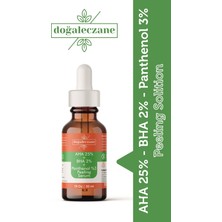 Doğal Eczane Güneş Lekesi Aha %25 + Bha %2 + Panthenol %3 Cilt Tonu Eşitleyici Peeling Cilt Serum 30 ml