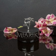 Miarik Design Dekoratif Mermer Pirinç Kulplu Dekoratif Kutu