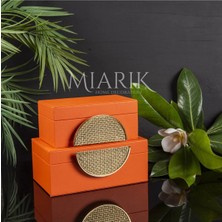 Miarik Design 2 Li Deri Kutu Aksesuarli 8X16 10X20 cm