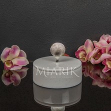 Miarik Design Dekoratif Mermer Pirinç Kulplu Dekoratif Kutu