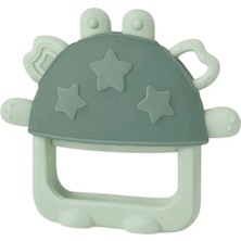 Babyjem Crabby Tutma Halkalı Silikon Diş Kaşıyıcı Soft Yeşil