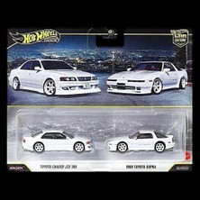 Hot Wheels Premium Car Culture Toyota Chaser JZX100 ve 1989 Toyota Supra