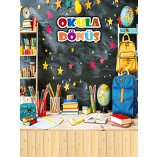Promisebackdrop2 200X250CM Ek Dikişli, Okula Dönüş, Okul Etkinlik Kumaş Fon