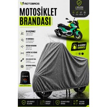 Motobros Motosiklet Brandası Motor Brandası Peugeot XP400 Uyumlu Thermoguard-X Gri Su Geçirmez Uv Korumalı Motor Örtüsü