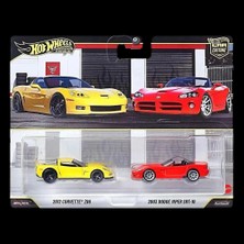 Hot Wheels Premium Car Culture Chevrolet Corvette Z06 ve Dodge Viper