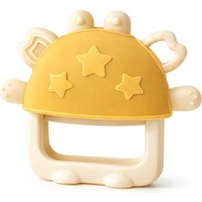 Babyjem Crabby Tutma Halkalı Silikon Diş Kaşıyıcı Sarı