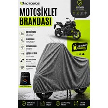 Motobros Motosiklet Brandası Motor Brandası Yamaha Mt-25 Uyumlu Thermoguard-X Gri Su Geçirmez Uv Korumalı Motor Örtüsü