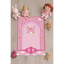 Viva Home Pembe Cami Temalı Kız Çocuk Seccadesi CS34