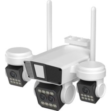 O-KAM-8080 Smart Güvenlik Kamerası 2 Lens Wi-Fi Ptz