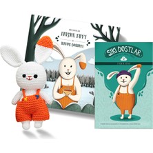 Bookids Publishing Sıkı Dostlar Tavşan Tufy Rourou Pody Hikaye, Etkinlik Kitabı ve Amigurumi Oyuncak