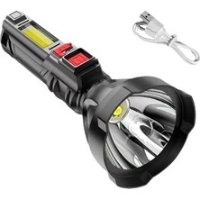 Gold Silver GS-830 El Feneri Şarjlı LED Ampul ile Su Geçirmez ve Uzun Süreli Kullanım