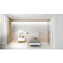 Lullaby Murti 90X190 Gold Ayak Detaylı Tek Kişilik Yatak Karyola