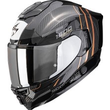 Scorpion EXO-1500 Carbon Air Zity Kapalı Motosiklet Kaskı Siyah  Bakır