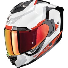 Scorpion EXO-1500 Air Arena Kapalı Motosiklet Kaskı Beyaz  Kırmızı