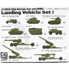Afv Club SE73517 1/350 Ölçek, USA Korea WAR & WW2 Çıkartma Gemisi Araç Seti, Plastik Model kiti
