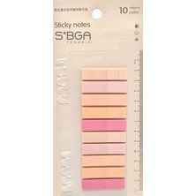 Mikasso Şeffaf Renkli Postit Post-It Post It. Kitap Ayracı Ayraç Postit Sticker Not Kağıdı 200 Yaprak Yapışk