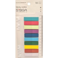 Mikasso Şeffaf Renkli Postit Post-It Post It. Kitap Ayracı Ayraç Postit Sticker Not Kağıdı 200 Yaprak Yapışk