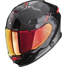 Scorpion Apex Exo-Gt Sp Carbon Matrix Air Asphalt Kapalı Motosiklet Kaskı Siyah  Gümüş