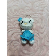 Patron Amigurimi El Örgüsü Hello Kitty Anahtarl