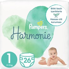 Belirtilmemiş Harmonie Bebek Bezi 1 Beden Yenidoğan 2-5 kg 26 Adet