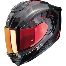 Scorpion EXO-1500 Air Carbon Mundi Kapalı Motosiklet Kaskı Siyah  Kırmızı  Mavi