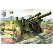 AFV Club AF35191 1/35 Ölçek, 105mm HOWITZER M101A1 & M2A2 Arabalı Topu, Plastik Model kiti