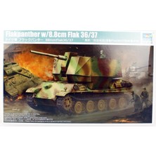 Trumpeter 09531 1/35 Ölçek, Flakpanther W/8.8cm Flak 36/37 Uçak-Tanksavar Topu Plastik Model Kiti
