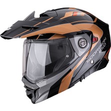 Scorpion Adx-2 Kamps Adv Motosiklet Kaskı Siyah  Bakır