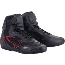 Alpinestars Faster-3 Rideknit Korumalı Motosiklet Botu Siyah  Gri  Kırmızı