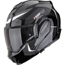 Scorpion Exo-Tech Evo Pro Acuti Çene Açılabilir Motosiklet Sarı  Gümüş