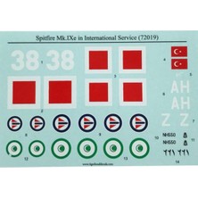 Tiger Head Decals 72019 1/72 Ölçek, Spitfire Mk.Ixe in International Servic