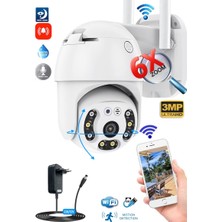 Ventus iCSee 360 Dönebilen Kablosuz Wifi Ip Kamera Speed Dome 1080p FullHD Gece Görüşlü Hareketli Dış Mekan Sesli New Edition