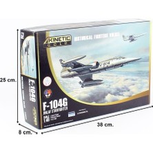 Kinetic K48090 1/48 Ölçek, F-104G Rnlaf Starfighter (Historical Fighters Volkel) Savaş Uçağı, Plastik Model Kiti