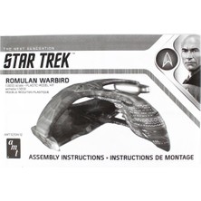 Amt 1125M 1/3200 Ölçek, Star Trek Romulan Warbird, Plastik Uzay Aracı Maketi
