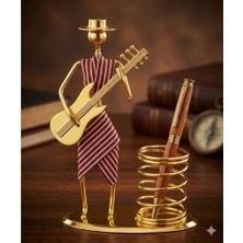 Keyfim Shop Metal Müzisyen Şeklinde Kalemlik