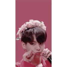 Universal Bts Çiçek Taçları Tablo Ahşap Poster Dekoratif KOD3190