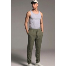 Comstar Erkek Esnek Casual Haki Baggy Pantolon
